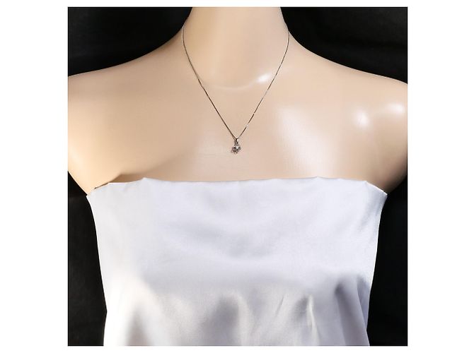 Autre Marque 14K Weißgoldkette mit Diamant Golden - Ansicht 5