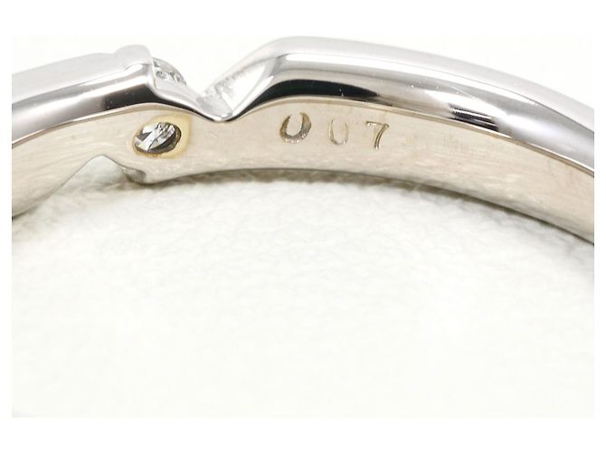Autre Marque 14K Weißgold-Ring mit Diamant Golden - Ansicht 5