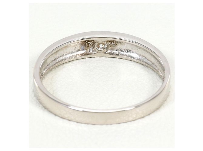Autre Marque 14K Weißgold-Ring mit Zirkonia Golden - Ansicht 3