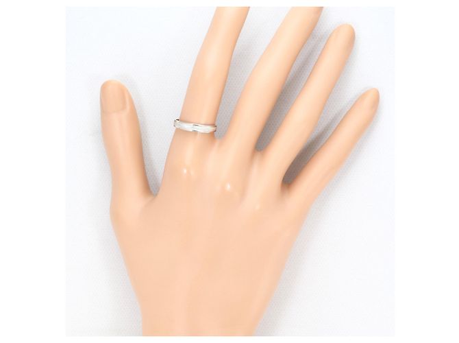 Autre Marque 14K Weißgold-Ring mit Zirkonia Golden - Ansicht 6