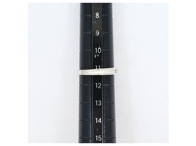 Autre Marque 14K Weißgold-Ring mit Zirkonia Golden - Ansicht 7
