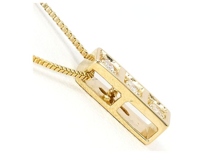 Autre Marque Collana in oro giallo 10K con diamante D'oro - vista 2