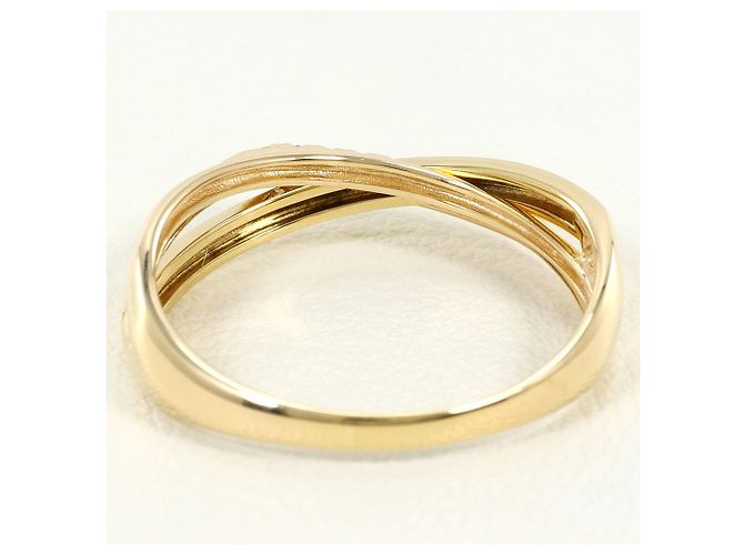 Autre Marque 10K Gelbgold-Ring mit Diamant Golden - Ansicht 3