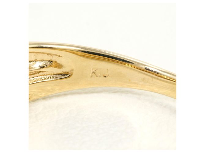 Autre Marque 10K Gelbgold-Ring mit Diamant Golden - Ansicht 4