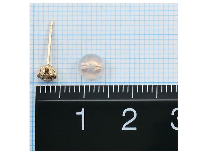 Autre Marque Eleganti orecchini a lobo in oro rosa con diamanti marroni Marrone D'oro - vista 3