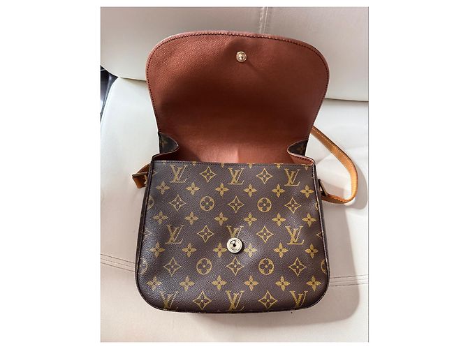 Louis Vuitton Borsa Saint Cloud GM Tela Monogram Marrone Monogramma - vista 11