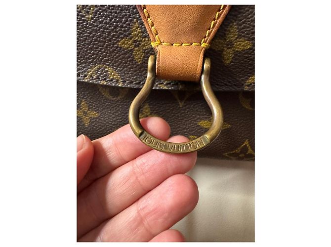 Louis Vuitton Borsa Saint Cloud GM Tela Monogram Marrone Monogramma - vista 2