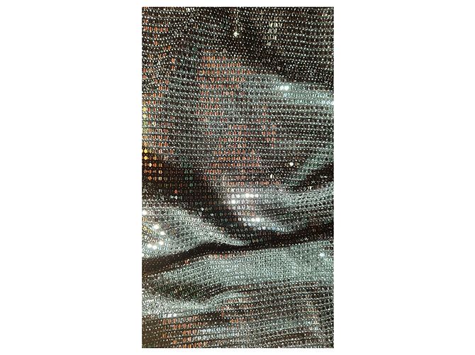 Maje Abito nero con paillettes e cut-out - vista 5