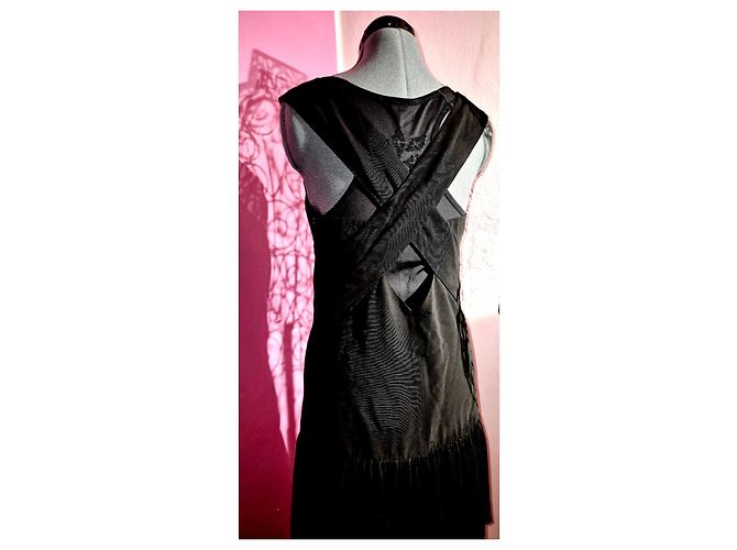 Sandro E15 Replay Kleid schwarz plissiert - Ansicht 10