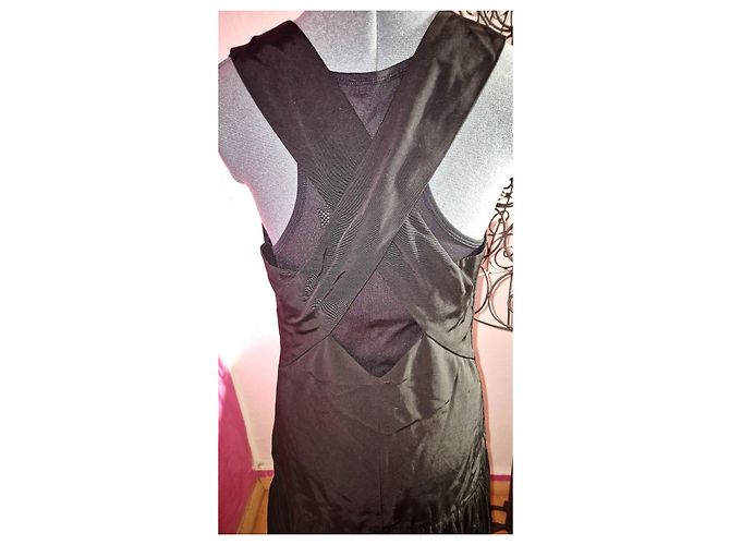Sandro E15 Replay Kleid schwarz plissiert - Ansicht 13