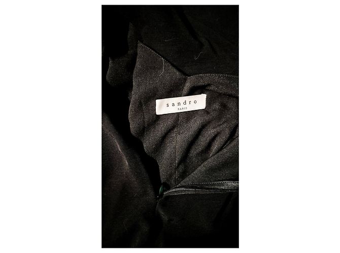 Sandro E15 Replay Kleid schwarz plissiert - Ansicht 15