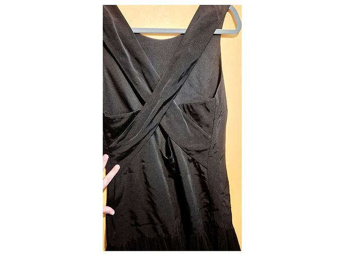 Sandro E15 Replay Kleid schwarz plissiert - Ansicht 16