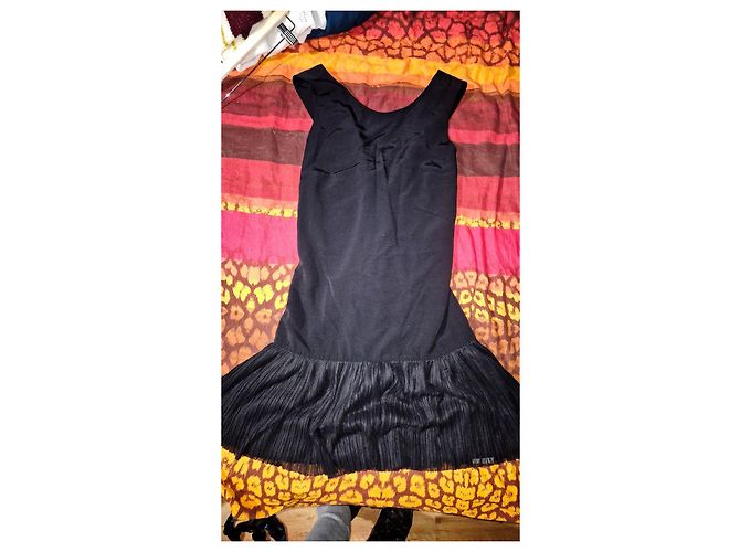 Sandro E15 Replay Kleid schwarz plissiert - Ansicht 2