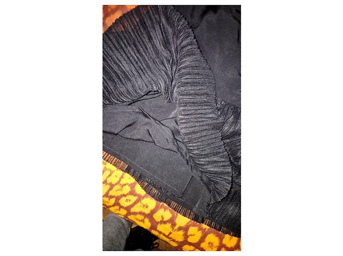 Sandro E15 Replay Kleid schwarz plissiert - Ansicht 3
