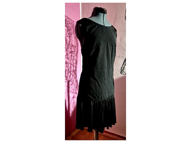 Sandro E15 Replay Kleid schwarz plissiert - Ansicht 7