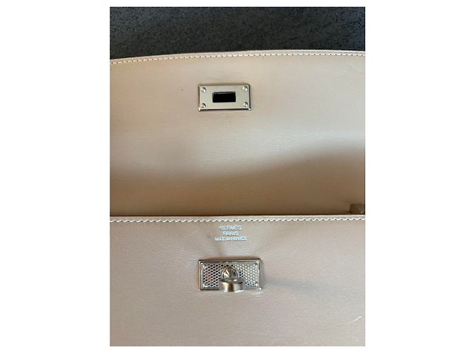 Cartera Kelly beige Hermès - vista 2
