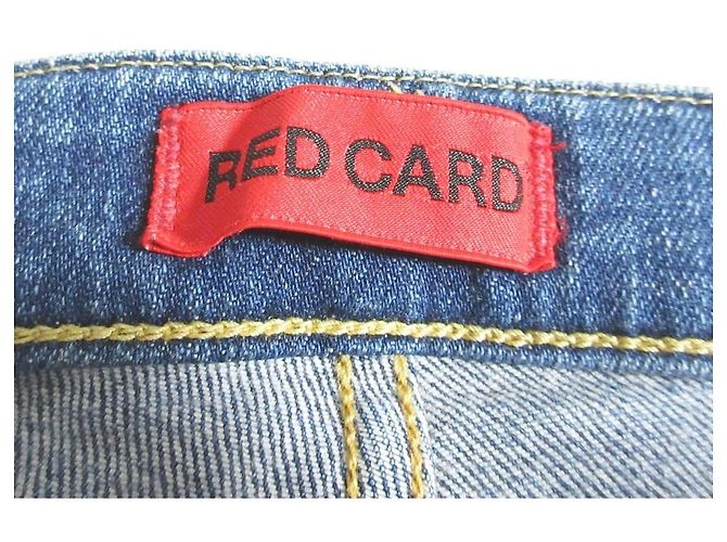 Autre Marque Vaqueros de tiro alto RED CARD Anniversary Azul - vista 5