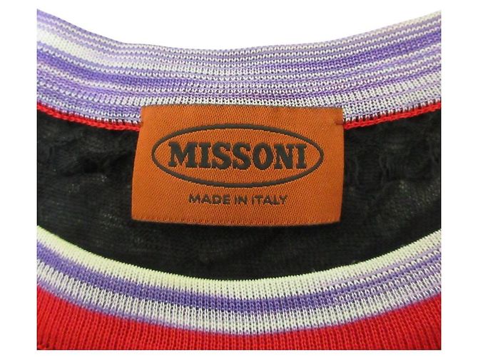 Autre Marque Missoni Langer Strickstrickjacke Ensemble Schwarz - Ansicht 6