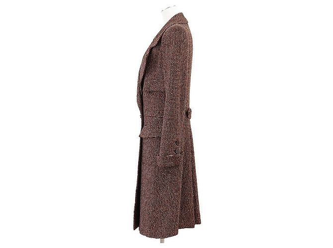 Abrigo de lana y seda tweed Chanel Multicolor - vista 14
