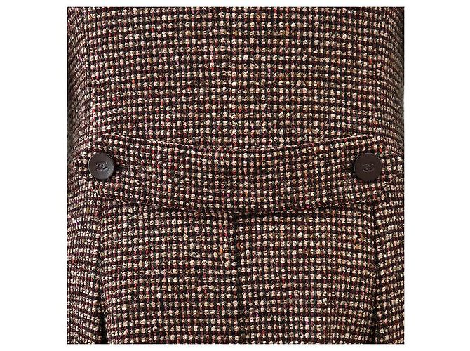 Abrigo de lana y seda tweed Chanel Multicolor - vista 15