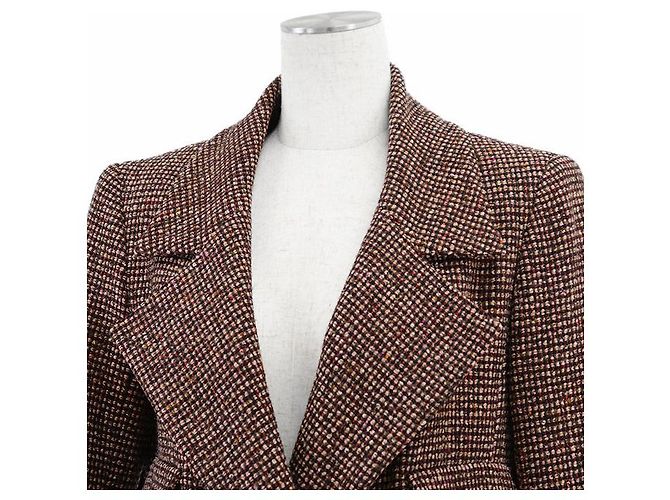 Abrigo de lana y seda tweed Chanel Multicolor - vista 2