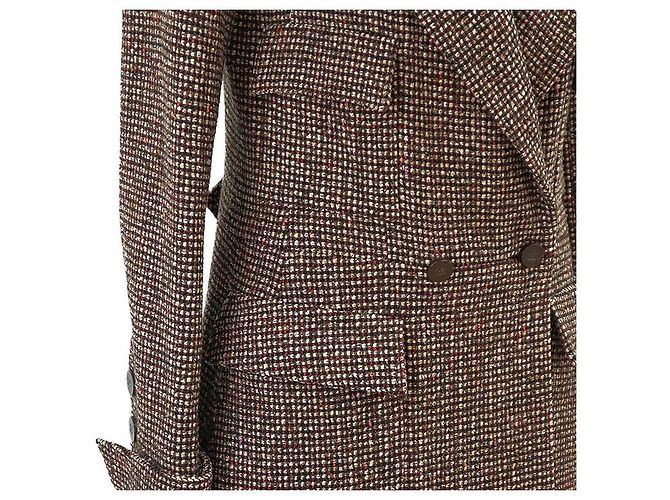 Abrigo de lana y seda tweed Chanel Multicolor - vista 3