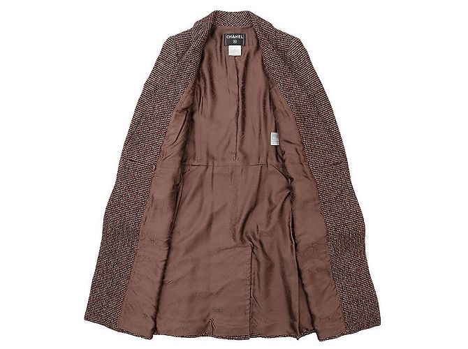 Abrigo de lana y seda tweed Chanel Multicolor - vista 5