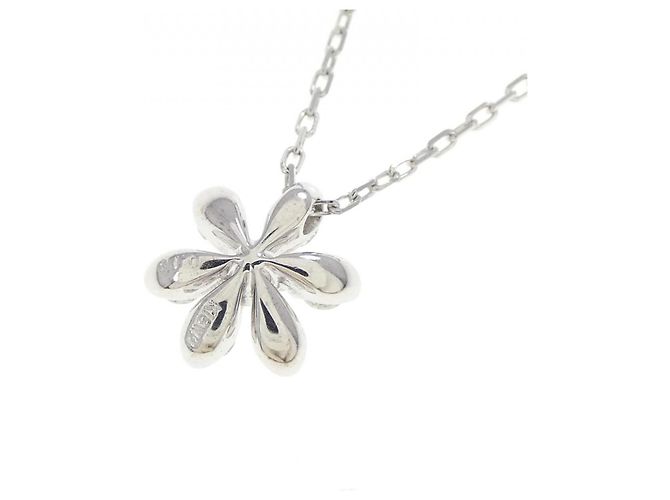 Autre Marque Collana Fiore in Diamanti Au750 Argento - vista 4