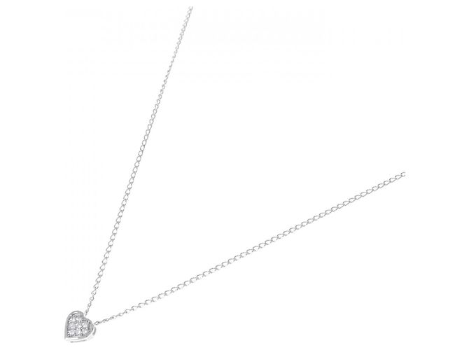 Autre Marque Collana in oro bianco 10K e diamanti Argento - vista 2