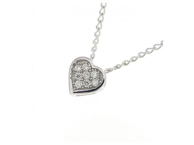 Autre Marque Collana in oro bianco 10K e diamanti Argento - vista 3