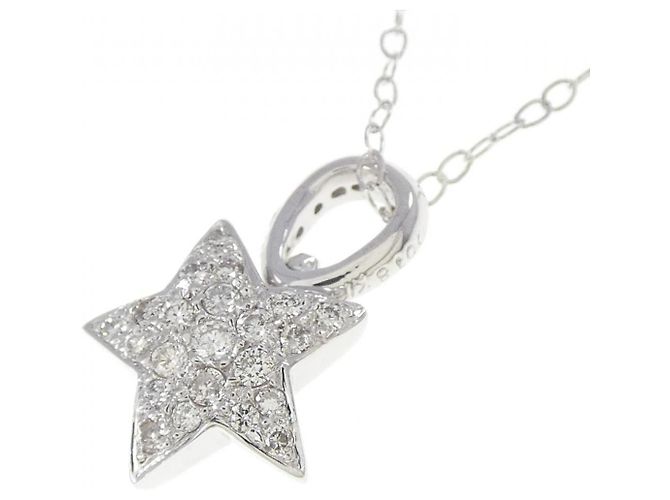 Autre Marque Collana in oro bianco Au750 e diamanti Argento - vista 3