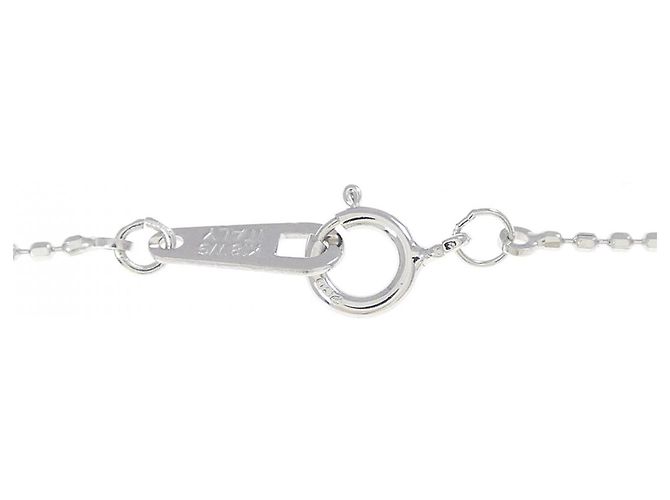 Autre Marque Collana a fiore con diamanti in oro bianco Au750 Argento - vista 5