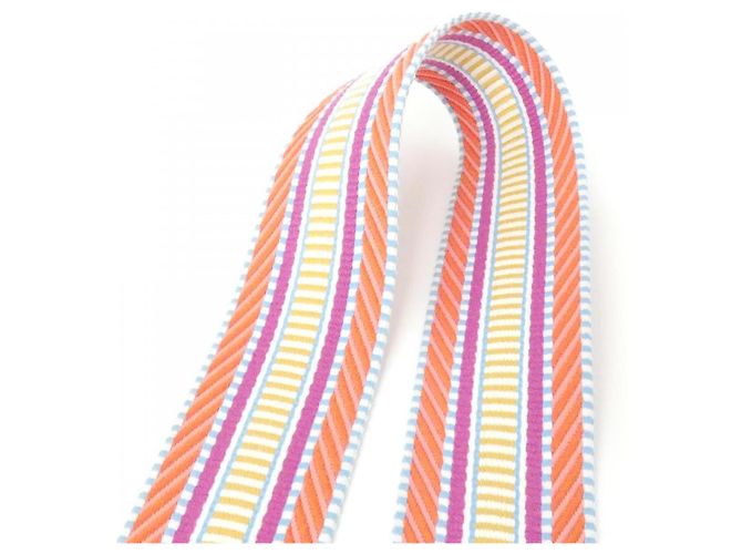 Hermès Sangle Cavalle Swift Canvas Accessorio Arancione - vista 2