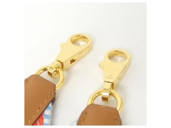 Hermès Sangle Cavalle Swift Canvas Accessorio Arancione - vista 9