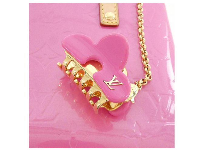 Borsa Louis Vuitton LV Remix Vernis Rosa - vista 4