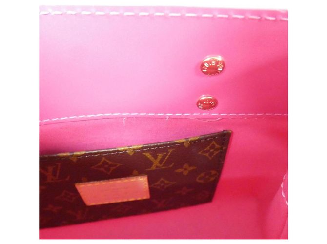 Borsa Louis Vuitton LV Remix Vernis Rosa - vista 8