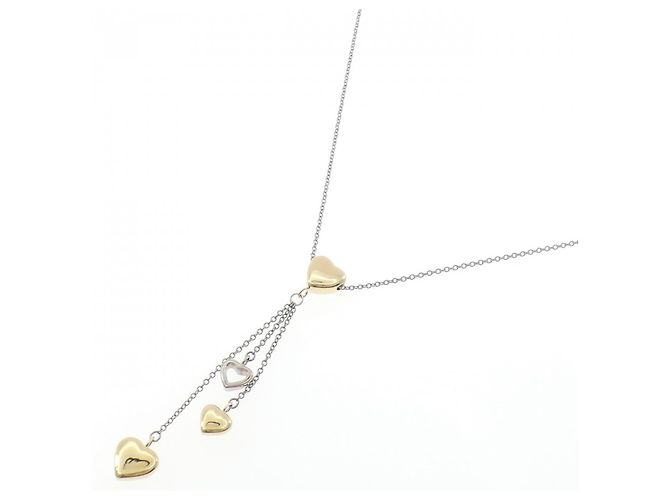 Collana Tiffany & Co. in oro bianco 750 e oro giallo 750 D'oro - vista 2
