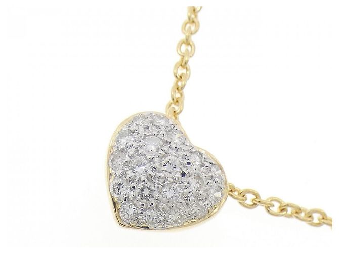 Autre Marque Collana Cuore di Diamanti Au750 D'oro - vista 3
