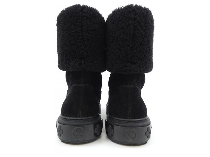 Louis Vuitton Snowdrop Shearling-Stiefel Schwarz - Ansicht 5