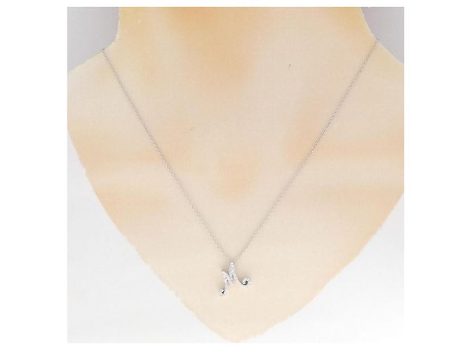 Autre Marque Collana con Diamanti Ponte Vecchio Au750 Argento - vista 6
