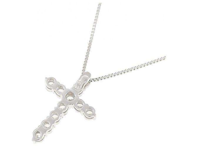 Autre Marque Collana di Diamanti Pt900 Pt850 Argento - vista 4