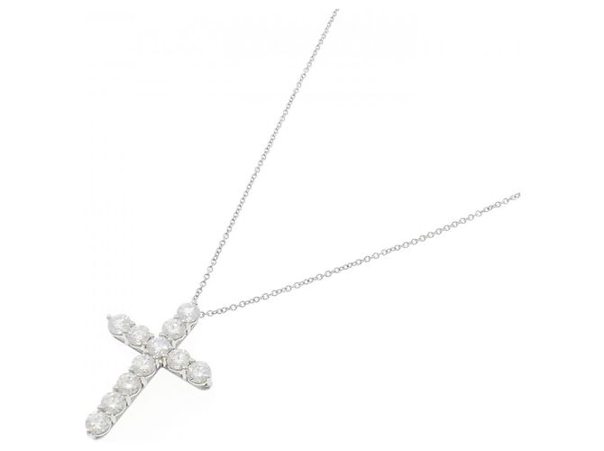 Tiffany & Co Collana Tiffany Large Cross in platino Argento - vista 2