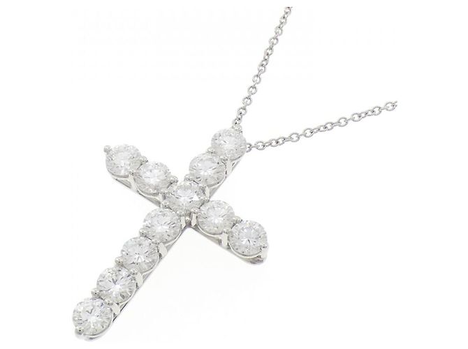 Tiffany & Co Collana Tiffany Large Cross in platino Argento - vista 3