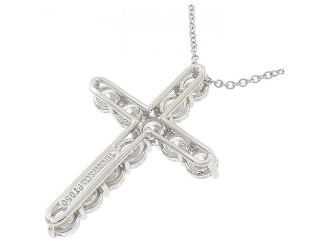 Tiffany & Co Collana Tiffany Large Cross in platino Argento - vista 4