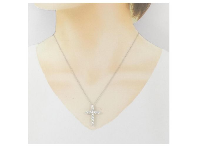 Tiffany & Co Collana Tiffany Large Cross in platino Argento - vista 6