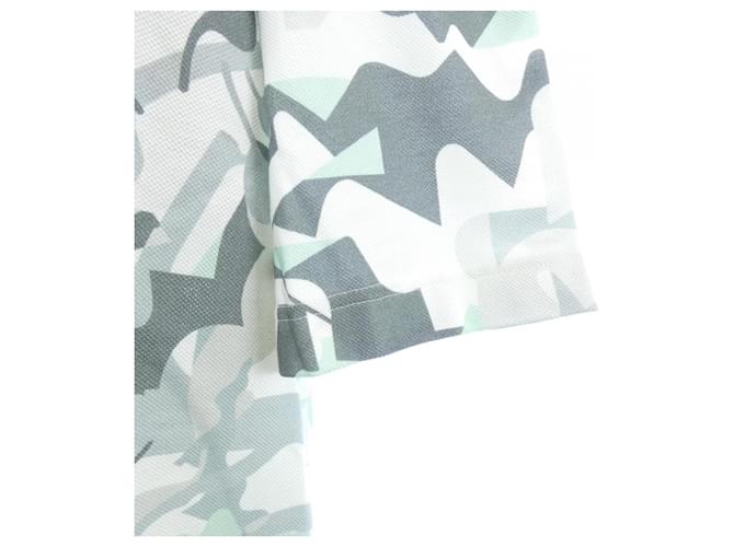 Hermès Camiseta de algodón Hermes Castaño Blanco Verde - vista 6
