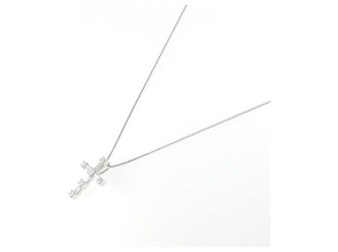 Autre Marque Collana con Diamanti Pt900/Pt850 Argento - vista 2