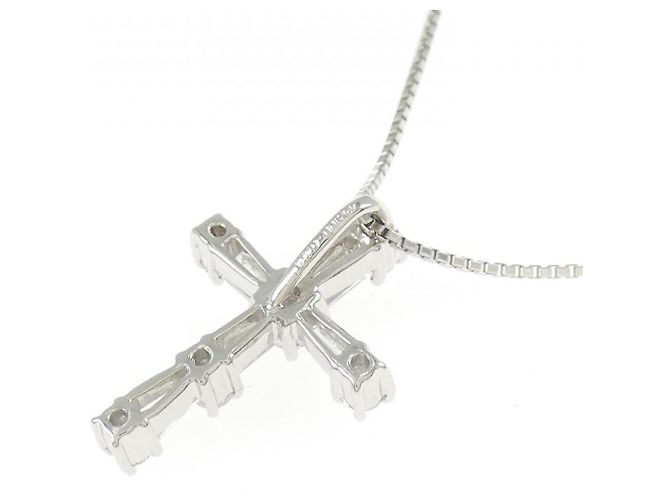 Autre Marque Collana con Diamanti Pt900/Pt850 Argento - vista 4