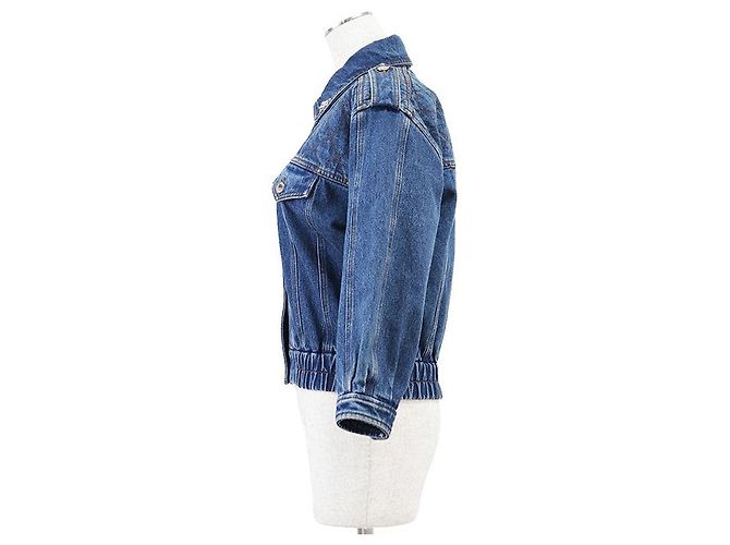 Chaqueta de denim y algodón Monogram Louis Vuitton Azul - vista 14