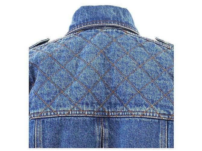 Chaqueta de denim y algodón Monogram Louis Vuitton Azul - vista 18